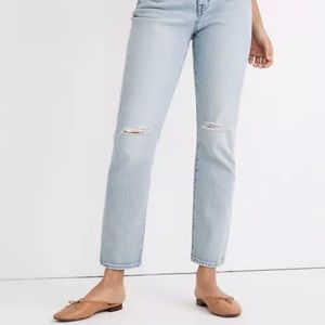 Madewell High Rise Slim Crop Boyfriend jean size 28